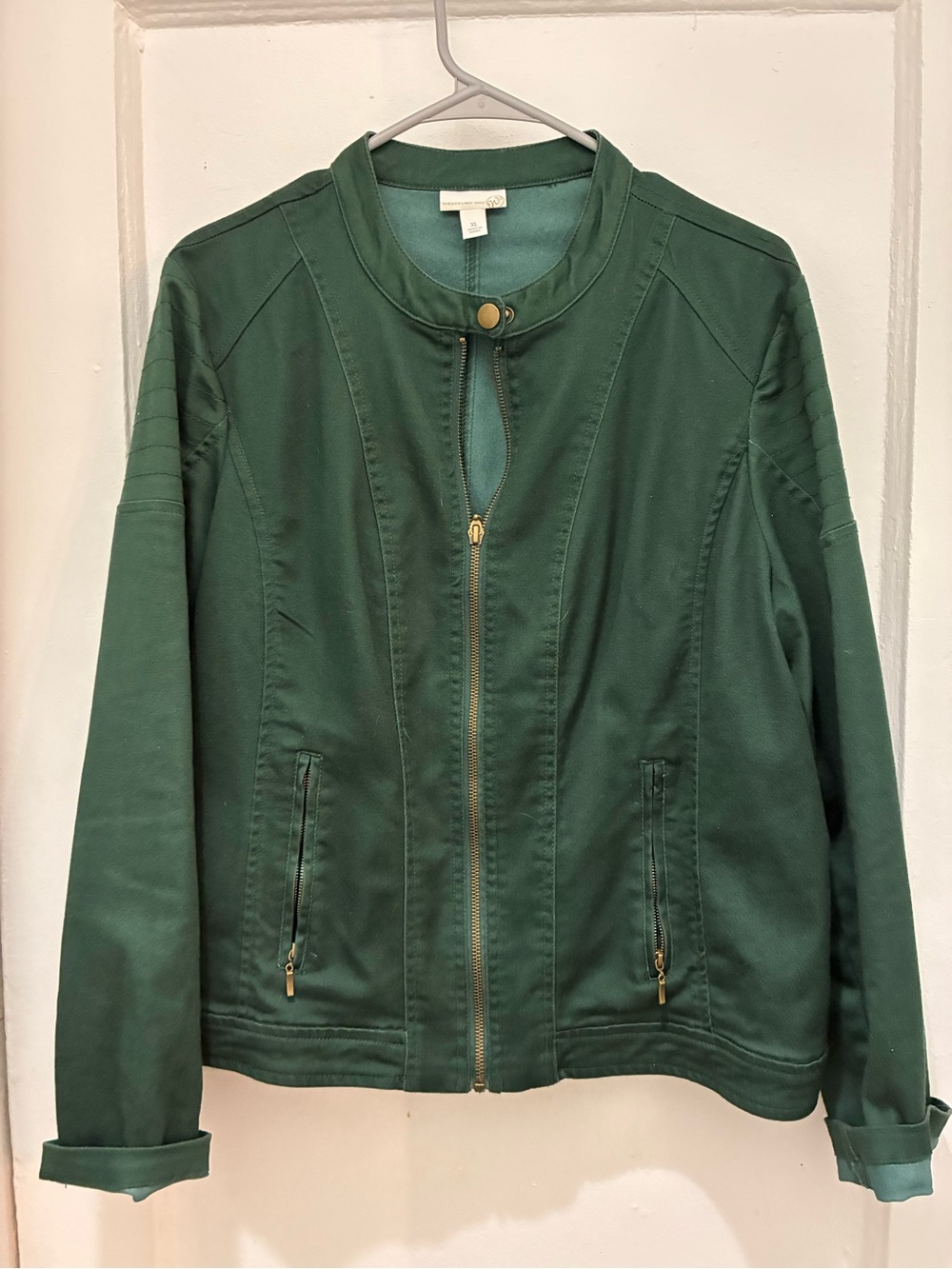 Women’s Westport 1962 Forest Green XL Zip Bomber Jacket